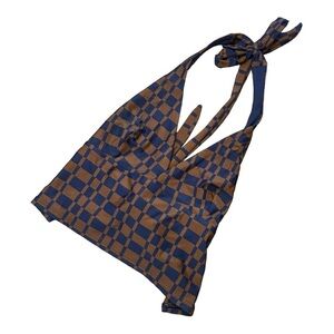 Thrills Revel Halter Tank Bikini‎ Top nwt